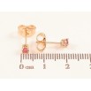 Сережки Xuping M&L Колір 18K пусети Малиновий кристал в 4-х крапановій оправі ø 3мм фото №2 Сережки Xuping M&L Колір 18K пусети Малиновий кристал в 4-х крапановій оправі ø 3мм фото №2