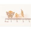 Серьги Xuping M&L Цвет 18K пусеты Бабочки с инкрустацией кристаллами фото №2 Серьги Xuping M&L Цвет 18K пусеты Бабочки с инкрустацией кристаллами фото №2
