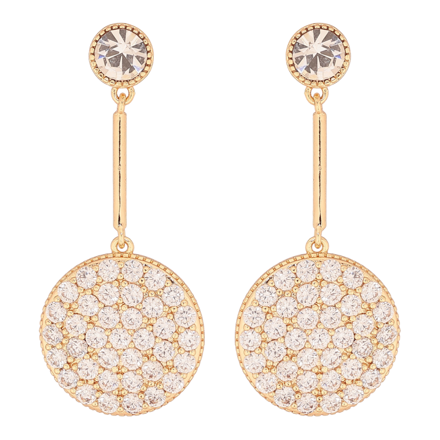 Сережки Xuping M&L Колір 18K пусети Кристальні бантики з перлинними підвісками фото №1