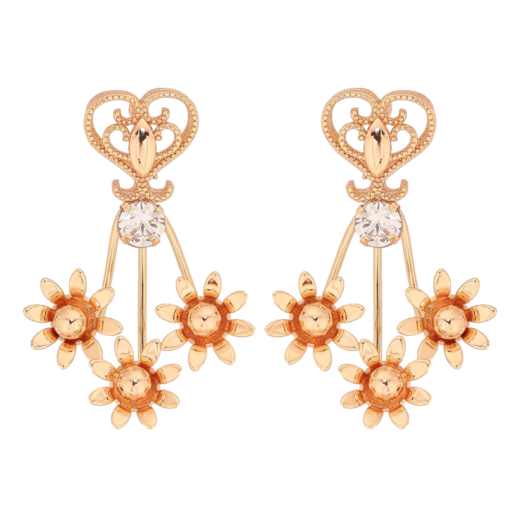 Серьги Xuping M&L Цвет 18K пусеты Цветочный узор фото №20 Серьги Xuping M&L Цвет 18K пусеты Цветочный узор фото №20