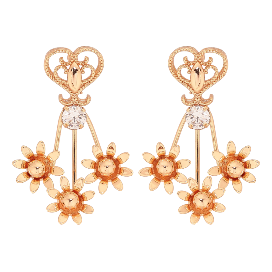 Серьги Xuping M&L Цвет 18K пусеты Цветочный узор фото №1 Серьги Xuping M&L Цвет 18K пусеты Цветочный узор фото №1