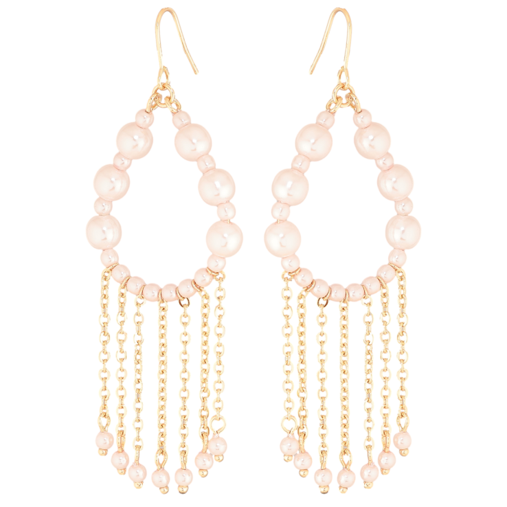 Серьги Xuping M&L Цвет 18K французский замок Декоративные подвески с розовым жемчугом фото №2 Серьги Xuping M&L Цвет 18K французский замок Декоративные подвески с розовым жемчугом фото №2