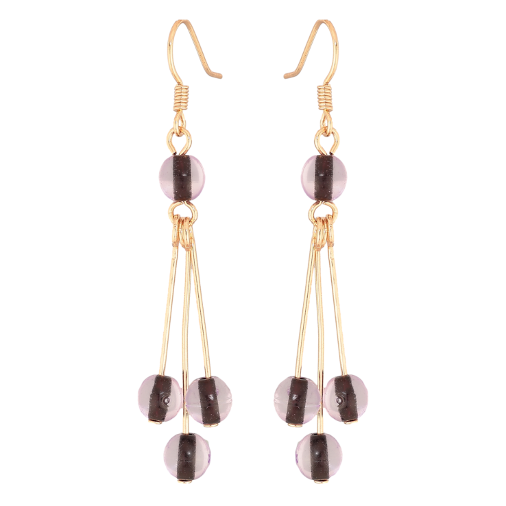 Серьги Xuping M&L Цвет 18K французский замок Подвески с бусинами фото №4 Серьги Xuping M&L Цвет 18K французский замок Подвески с бусинами фото №4