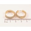 Серьги Xuping цвет Позолота 14K колечки Инкрустация кристаллами фото №2 Серьги Xuping цвет Позолота 14K колечки Инкрустация кристаллами фото №2