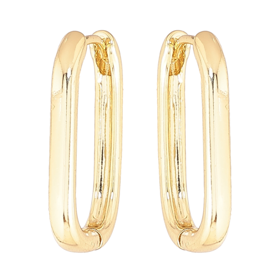 Сережки Xuping колір Позолота 14K колечка Овали 22мм фото №1 Сережки Xuping колір Позолота 14K колечка Овали 22мм фото №1