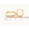 Сережки Xuping колір Позолота 14K колечка Овали 22мм фото №2 Сережки Xuping колір Позолота 14K колечка Овали 22мм фото №2