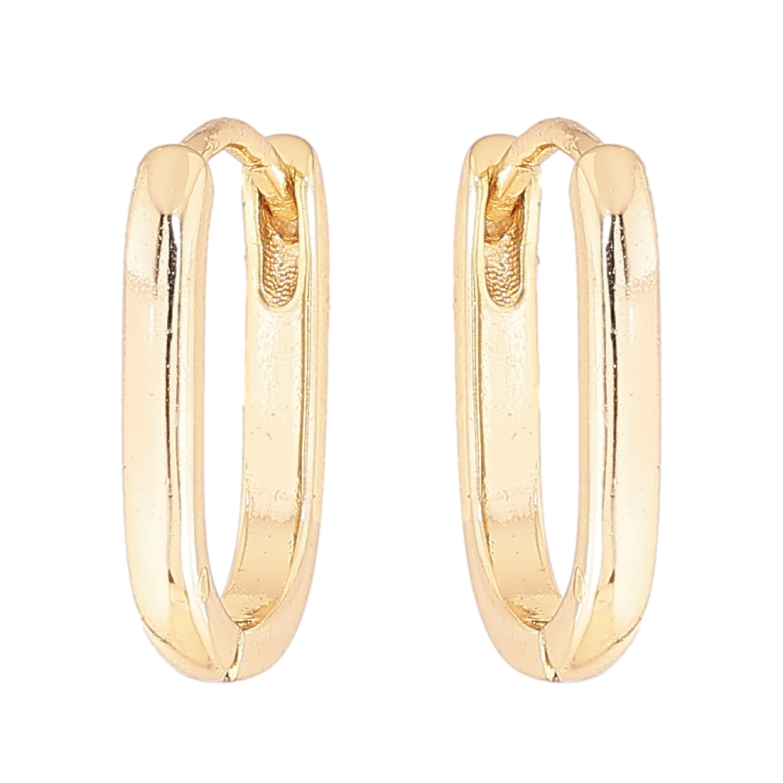 Сережки Xuping колір Позолота 14K колечка Овали 15мм фото №3 Сережки Xuping колір Позолота 14K колечка Овали 15мм фото №3