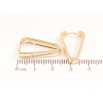 Сережки Xuping колір Позолота 14K колечка Трикутні фото №2 Сережки Xuping колір Позолота 14K колечка Трикутні фото №2