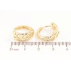 Сережки Xuping колір Позолота 14K колечка Візерунок ланцюжок фото №2 Сережки Xuping колір Позолота 14K колечка Візерунок ланцюжок фото №2
