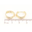 Серьги Xuping цвет Позолота 14K колечки Классика, шир. 3мм ø 15мм фото №2 Серьги Xuping цвет Позолота 14K колечки Классика, шир. 3мм ø 15мм фото №2