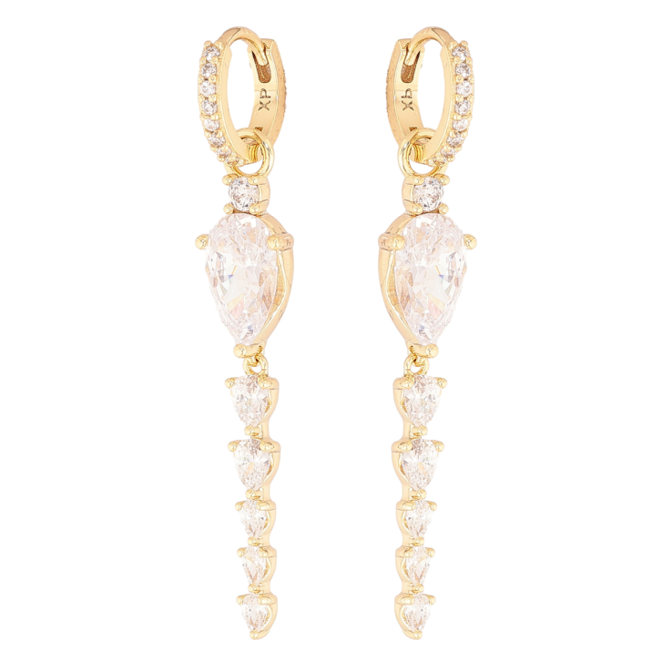 Серьги Xuping цвет Позолота 14K подвески на колечках Кристальные подвески 2 в 1 фото №20 Серьги Xuping цвет Позолота 14K подвески на колечках Кристальные подвески 2 в 1 фото №20