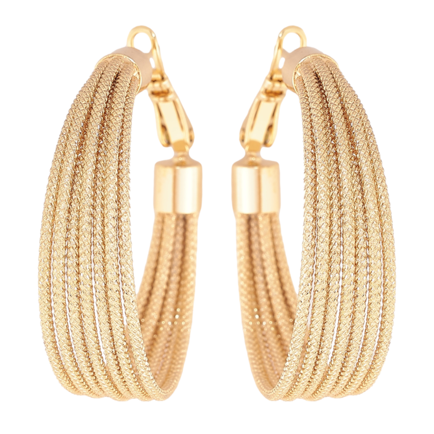 Серьги Xuping цвет Позолота 14K кольца (конго) Декоративный узор ø 3,5см фото №1 Серьги Xuping цвет Позолота 14K кольца (конго) Декоративный узор ø 3,5см фото №1
