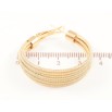 Серьги Xuping цвет Позолота 14K кольца (конго) Декоративный узор ø 3,5см фото №2 Серьги Xuping цвет Позолота 14K кольца (конго) Декоративный узор ø 3,5см фото №2