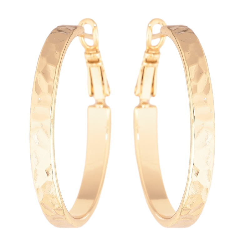 Сережки Xuping колір Позолота 14K кільця (конго) Декоративний візерунок ø 3.5см фото №3 Сережки Xuping колір Позолота 14K кільця (конго) Декоративний візерунок ø 3.5см фото №3