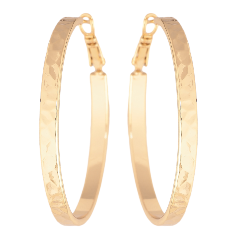 Сережки Xuping колір Позолота 14K кільця (конго) Декоративний візерунок ø 4.5см фото №3 Сережки Xuping колір Позолота 14K кільця (конго) Декоративний візерунок ø 4.5см фото №3