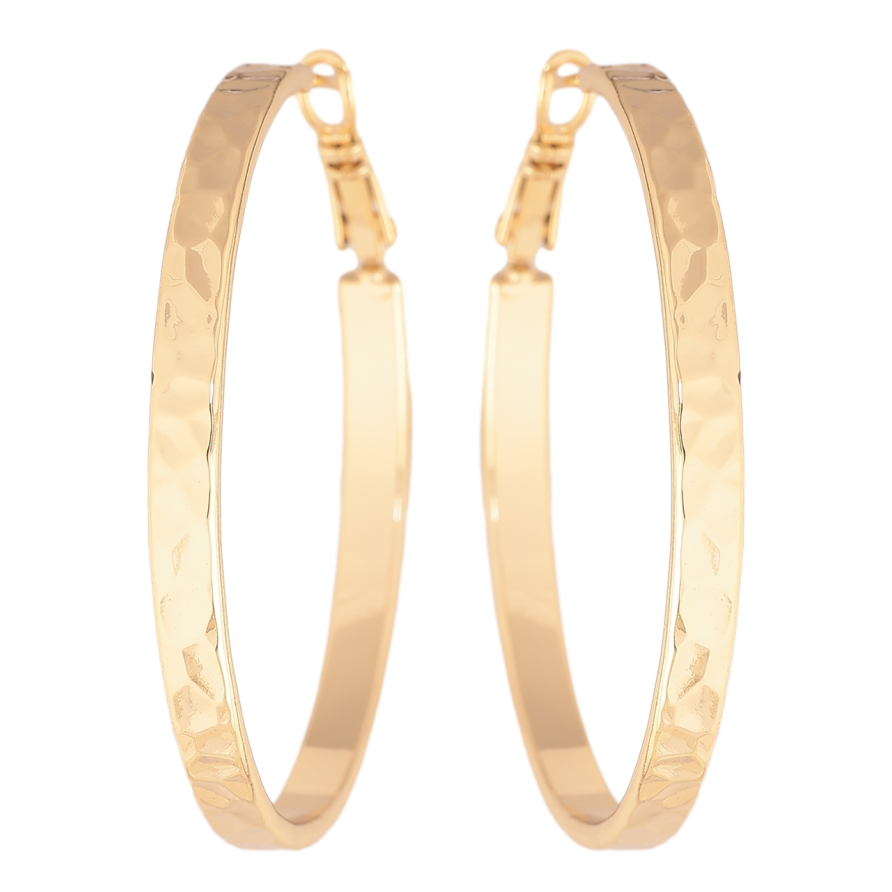 Сережки Xuping колір Позолота 14K кільця (конго) Декоративний візерунок ø 4.5см фото №1 Сережки Xuping колір Позолота 14K кільця (конго) Декоративний візерунок ø 4.5см фото №1