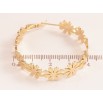 Серьги Xuping цвет Позолота 14K кольца (конго) Цветочки ø 4см фото №2 Серьги Xuping цвет Позолота 14K кольца (конго) Цветочки ø 4см фото №2