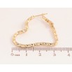 Серьги Xuping цвет Позолота 14K итальянский замок Сердечки фото №2 Серьги Xuping цвет Позолота 14K итальянский замок Сердечки фото №2