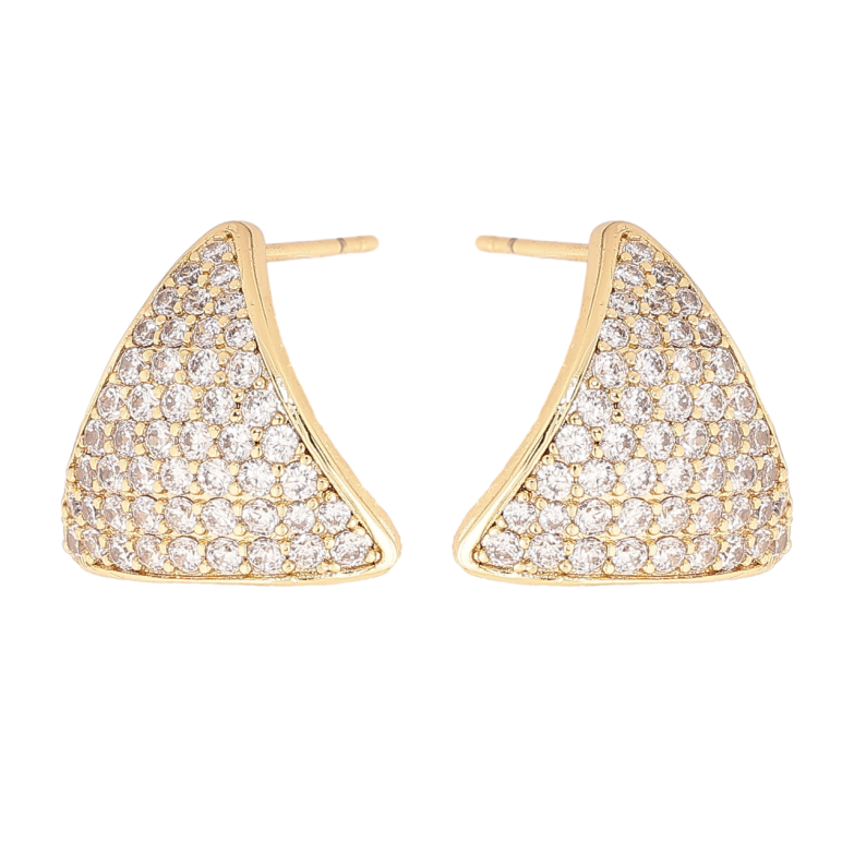 Сережки Xuping колір Позолота 14K пусети Трикутники з інкрустацією кристалами фото №17 Сережки Xuping колір Позолота 14K пусети Трикутники з інкрустацією кристалами фото №17