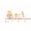 Сережки Xuping колір Позолота 14K пусети Декоративні квіточки з кристалами фото №2 Сережки Xuping колір Позолота 14K пусети Декоративні квіточки з кристалами фото №2