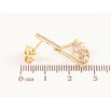 Сережки Xuping колір Позолота 14K пусети Підвіски з кристалами та перлинками фото №2 Сережки Xuping колір Позолота 14K пусети Підвіски з кристалами та перлинками фото №2