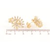 Сережки Xuping колір Позолота 14K пусети Декоративний візерунок з кристалами фото №2 Сережки Xuping колір Позолота 14K пусети Декоративний візерунок з кристалами фото №2
