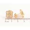 Сережки Xuping колір Позолота 14K пусети Подарунки з золотистими кристалами фото №2 Сережки Xuping колір Позолота 14K пусети Подарунки з золотистими кристалами фото №2
