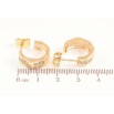 Серьги Xuping цвет Позолота 14K пусеты Декоративные дуги с кристаллами фото №2 Серьги Xuping цвет Позолота 14K пусеты Декоративные дуги с кристаллами фото №2