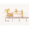Сережки Xuping колір Позолота 14K пусети Сердечки з кристалами фото №2 Сережки Xuping колір Позолота 14K пусети Сердечки з кристалами фото №2