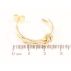 Сережки Xuping колір Позолота 14K пусети Дуги з вузликами фото №2 Сережки Xuping колір Позолота 14K пусети Дуги з вузликами фото №2