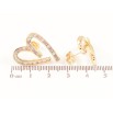 Сережки Xuping колір Позолота 14K пусети Сердечка з біло-рожевими кристалами фото №2 Сережки Xuping колір Позолота 14K пусети Сердечка з біло-рожевими кристалами фото №2