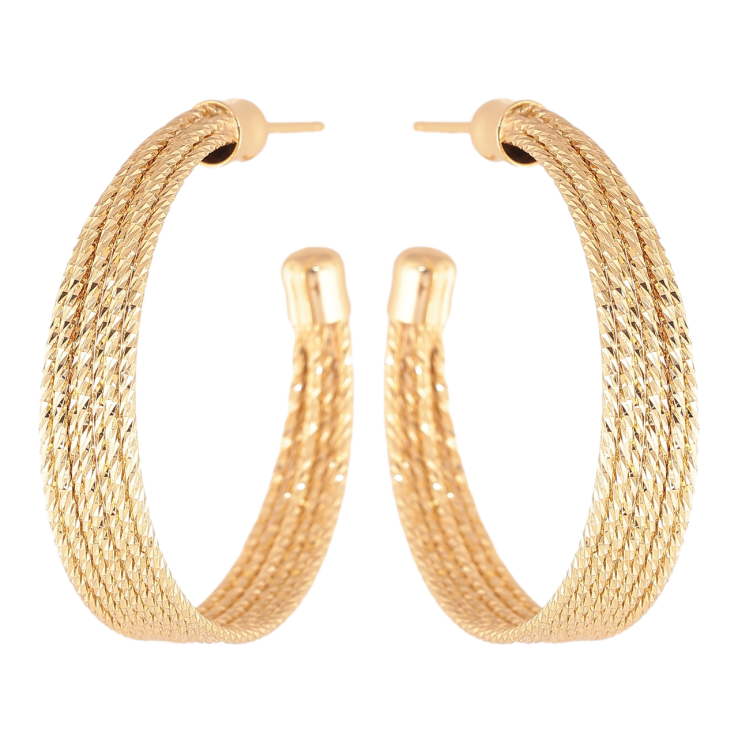 Сережки Xuping колір Позолота 14K пусети Дуги декоративні фото №20
