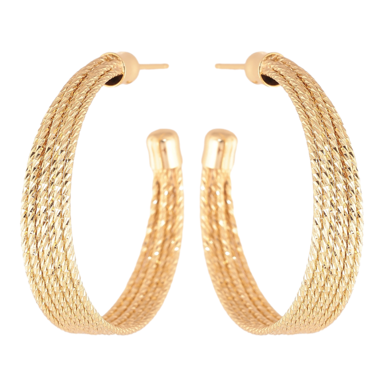 Сережки Xuping колір Позолота 14K пусети Дуги декоративні фото №22