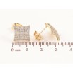 Сережки Xuping колір Позолота 14K пусети Інкрустація кристалами фото №2