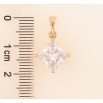 Кулон Xuping M&L Цвет 18К Кристалл, 8х8мм для цепочки до 5мм фото №2 Кулон Xuping M&L Цвет 18К Кристалл, 8х8мм для цепочки до 5мм фото №2