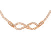 Браслет Xuping M&L Колір 18K Доріжка кристалів зі знаком нескінченності на бігунку 14-24см х 1-9мм фото №2 Браслет Xuping M&L Колір 18K Доріжка кристалів зі знаком нескінченності на бігунку 14-24см х 1-9мм фото №2