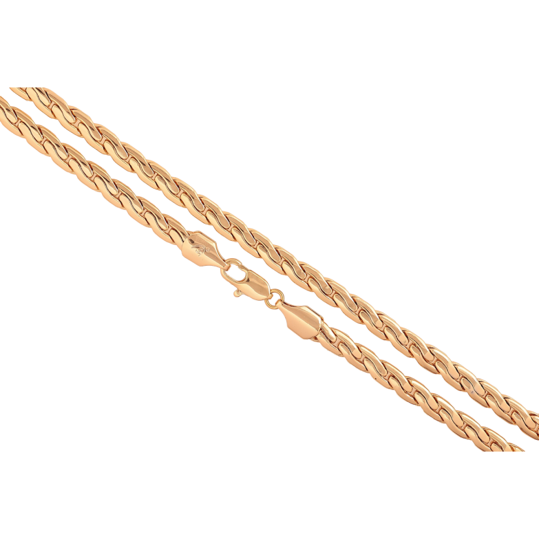 Цепочка Xuping цвет Позолота 18K Плетение Фантазийное длина 50см х 5мм фото №8