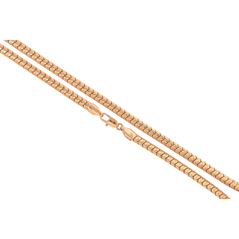 Цепочка Xuping цвет Позолота 18K Плетение Фантазийное длина 50см х 5мм фото №2