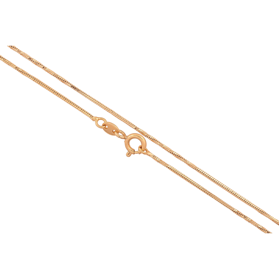 Ланцюжок Xuping колір Позолота 18K Плетіння Ювелірний шнур довжина 50см х 1мм фото №1 Ланцюжок Xuping колір Позолота 18K Плетіння Ювелірний шнур довжина 50см х 1мм фото №1
