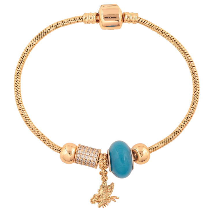 Браслет Xuping Цвет Позолота 18K В стиле Pandora Ювелирный шнур с бусинами длина 20см х 3мм фото №21 Браслет Xuping Цвет Позолота 18K В стиле Pandora Ювелирный шнур с бусинами длина 20см х 3мм фото №21