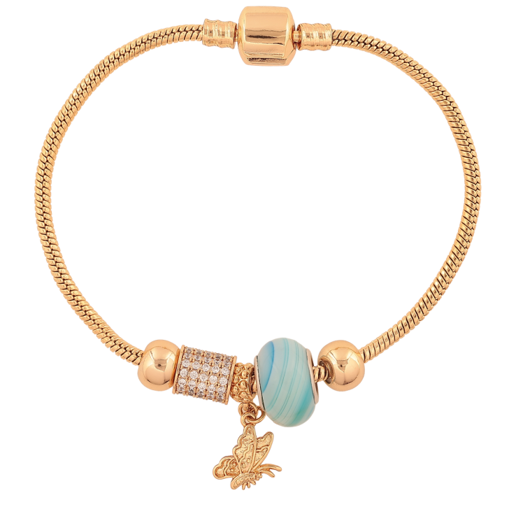 Браслет Xuping Цвет Позолота 18K В стиле Pandora Ювелирный шнур с бусинами длина 20см х 3мм фото №25 Браслет Xuping Цвет Позолота 18K В стиле Pandora Ювелирный шнур с бусинами длина 20см х 3мм фото №25