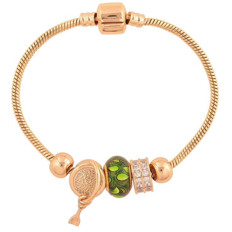 Браслет Xuping Цвет Позолота 18K В стиле Pandora Ювелирный шнур с бусинами длина 18см х 3мм фото №13 Браслет Xuping Цвет Позолота 18K В стиле Pandora Ювелирный шнур с бусинами длина 18см х 3мм фото №13