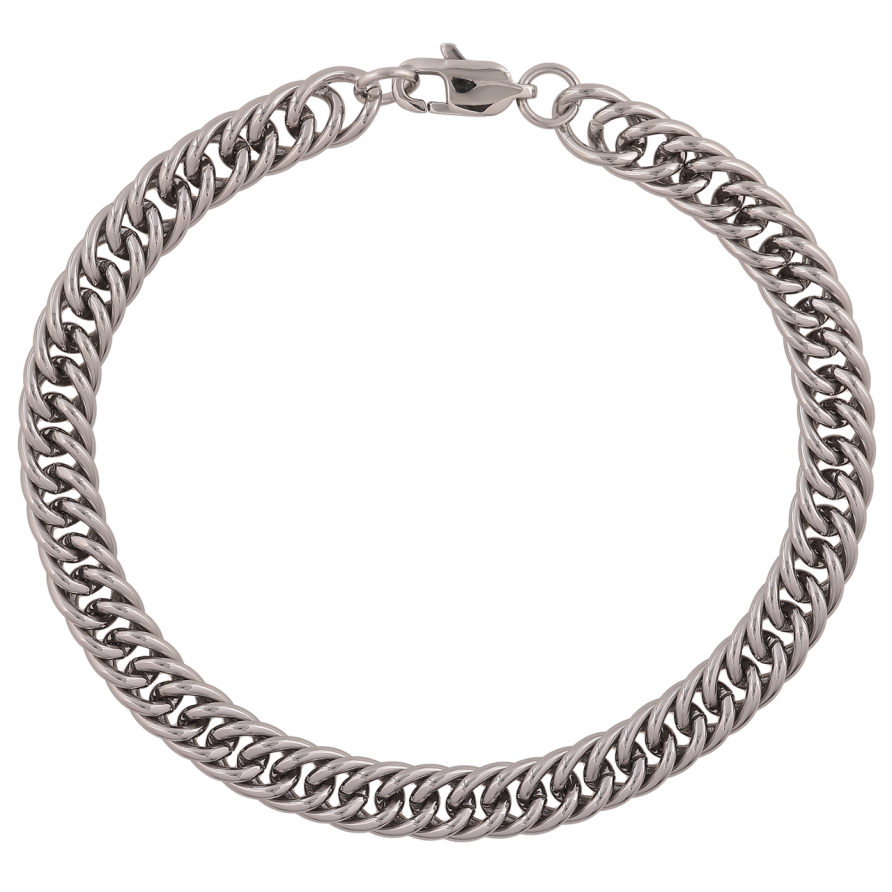 Браслет Xuping ТТМ Stainless Steel цвет Родий Цепочка Кобра длина 20,5 см х 4 мм фото №1 Браслет Xuping ТТМ Stainless Steel цвет Родий Цепочка Кобра длина 20,5 см х 4 мм фото №1