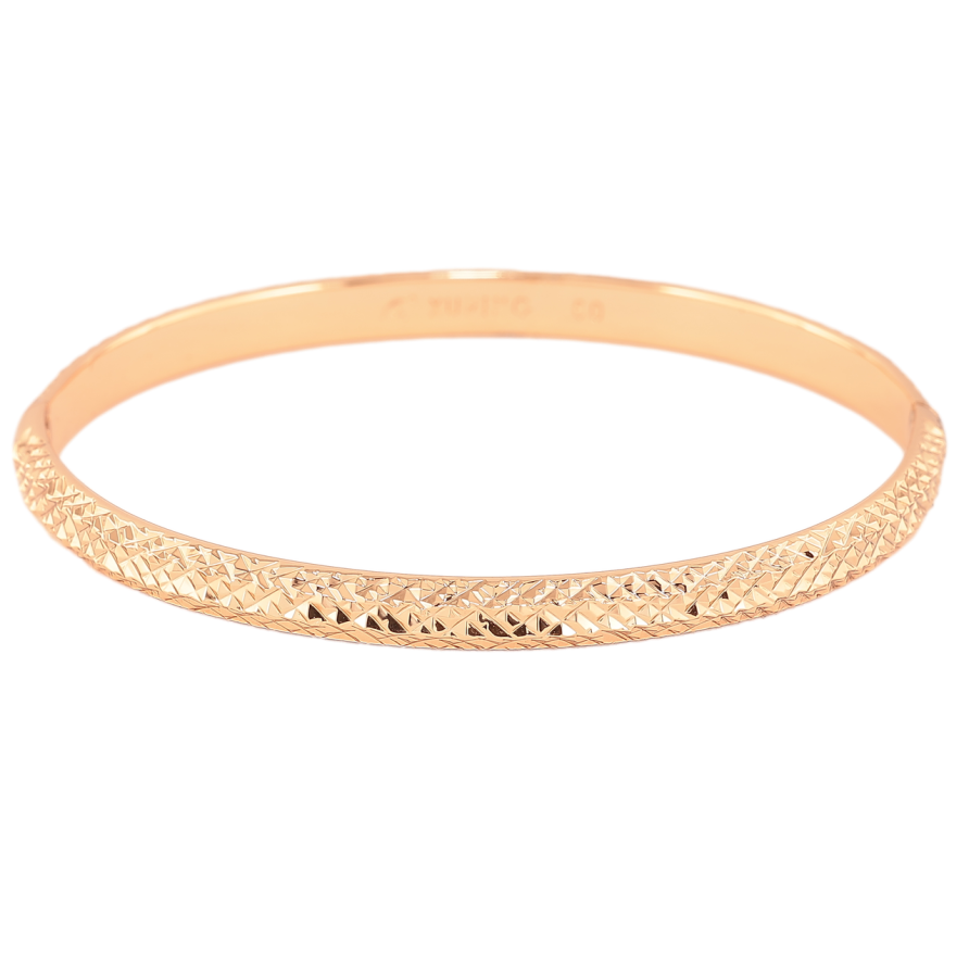Браслет Xuping Цвет Позолота 18K Узор насечками ø 6см х 5мм фото №1 Браслет Xuping Цвет Позолота 18K Узор насечками ø 6см х 5мм фото №1