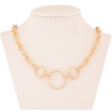 Кольє Xuping M&L Колір 18К Ланцюжок з кільцями довжина 43.5--49см х 6-20мм фото №2 Кольє Xuping M&L Колір 18К Ланцюжок з кільцями довжина 43.5--49см х 6-20мм фото №2
