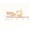 Серьги Xuping Цвет Позолота 18K английский замок Узор с радужными кристаллами фото №2 Серьги Xuping Цвет Позолота 18K английский замок Узор с радужными кристаллами фото №2
