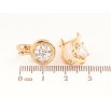 Серьги Xuping Цвет Позолота 18K английский замок Круги с кристаллами фото №2 Серьги Xuping Цвет Позолота 18K английский замок Круги с кристаллами фото №2