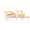 Серьги Xuping Цвет Позолота 18K английский замок Кристальные цветочки фото №2 Серьги Xuping Цвет Позолота 18K английский замок Кристальные цветочки фото №2