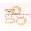 Серьги Xuping Цвет Позолота 18K английский замок Круглые подвески с кристаллами фото №3 Серьги Xuping Цвет Позолота 18K английский замок Круглые подвески с кристаллами фото №3