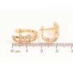 Серьги Xuping Цвет Позолота 18K английский замок Узор с кристаллами фото №2 Серьги Xuping Цвет Позолота 18K английский замок Узор с кристаллами фото №2